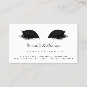 Efterhandsinstruktioner Lash Extension Black Guld Visitkort