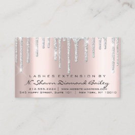 Efterhandsinstruktioner Lash Extension Grått Drips Visitkort