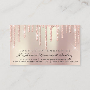 Efterhandsinstruktioner Lash Extension Pearly Driv Visitkort