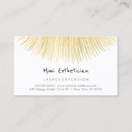 Efterhandsinstruktioner Lash Guld White Minimalism Visitkort