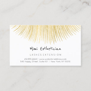 Efterhandsinstruktioner Lash Guld White Minimalism Visitkort