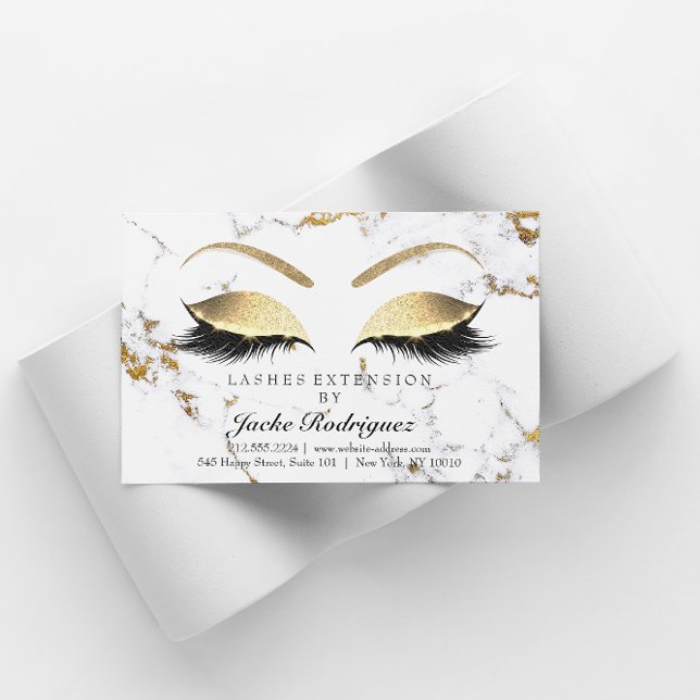 Efterhandsinstruktioner: Lash Marble Golden Öga1 Visitkort (Skapare uppladdad)