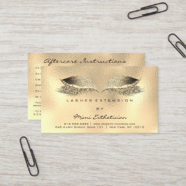 Efterhandsinstruktioner: Lash Metallic Guld Visitkort