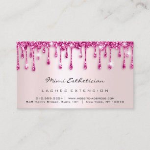 Efterhandsinstruktioner Lash Ro Glitter DripBerry Visitkort