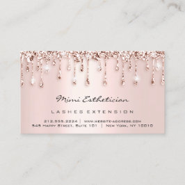 Efterhandsinstruktioner Lash Ro Glitter DripBlush Visitkort