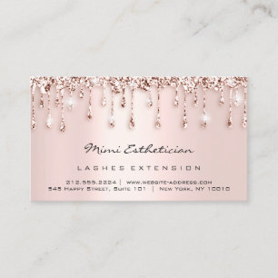 Efterhandsinstruktioner Lash Ro Glitter DripBlush Visitkort