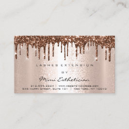 Efterhandsinstruktioner Lash Ro Guld Drips Brown Visitkort