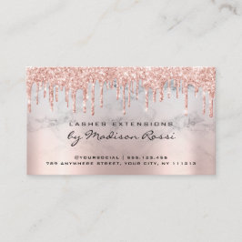 Efterhandsinstruktioner Lash Ro Guld Drips Marble Visitkort