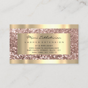 Efterhandsinstruktioner Lash Ro Guld  Glam Visitkort