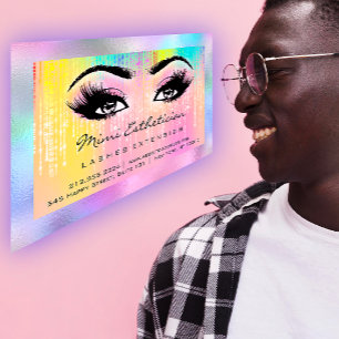 Efterhandsinstruktioner Lash Ro Holograph Rainbow Visitkort