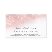 Efterhandsinstruktioner Lash Rosa Glitter White