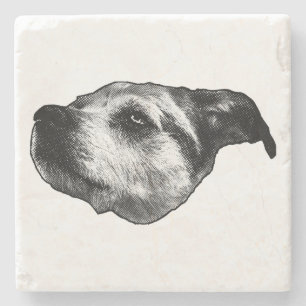 Efterhandsmatningsskylt - Terrier Stenunderlägg