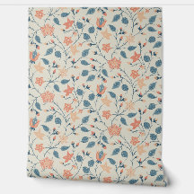 Efterhängande Blommor - Paisley - Persika Och Damm