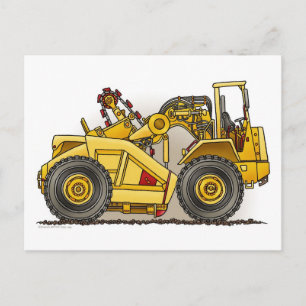 Efterkort för Earthmover Scraper Vykort