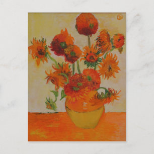 Efterkort för solblommor vykort