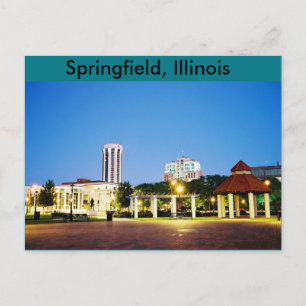 efterkort från Springfield, Illinois Vykort