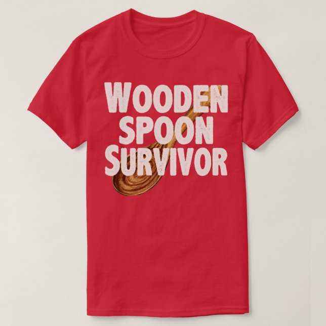 Efterlevande av träsked1 t shirt (Design framsida)