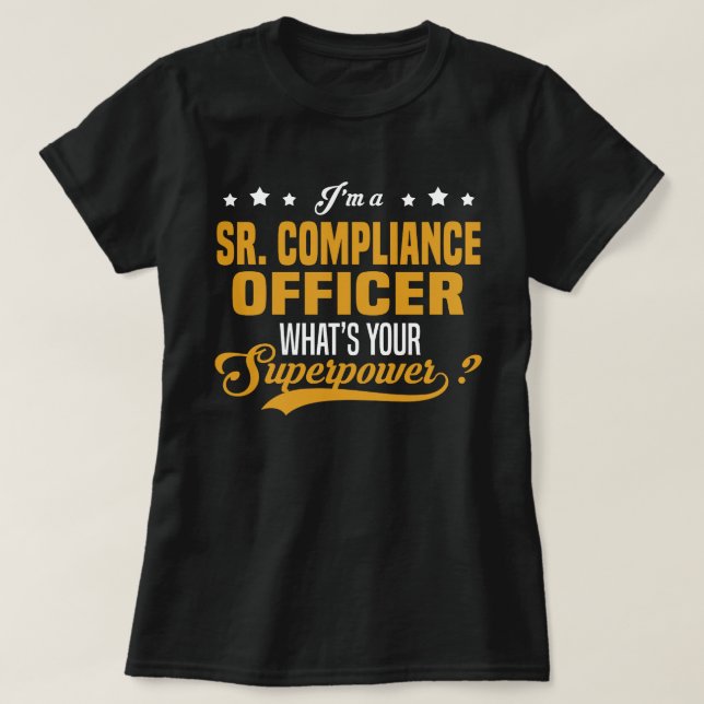 Efterlevnadsombudet för Sr. T Shirt (Design framsida)