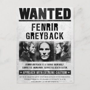 Efterlysning: Fenrir Grårygg Vykort