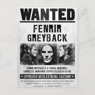Efterlysning: Fenrir Grårygg Vykort