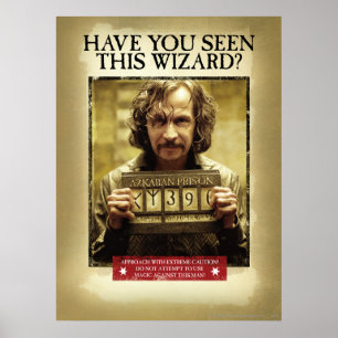 Efterlysningsaffisch för Sirius Black Poster