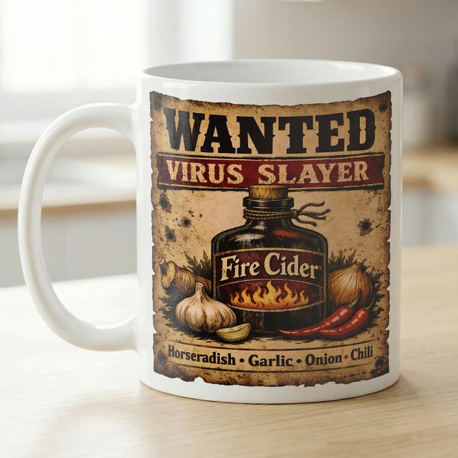 Efterlyst Affisch Fire Cider Apoteket Kaffemugg (Skapare uppladdad)