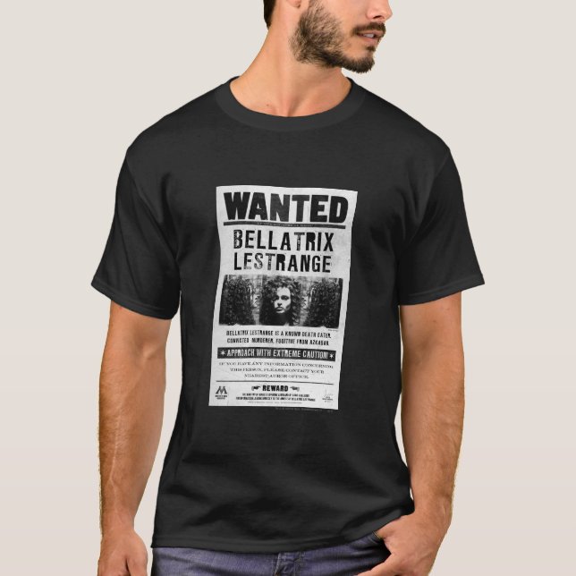 Efterlyst: Bellatrix Lestrange T-shirt (Framsida)