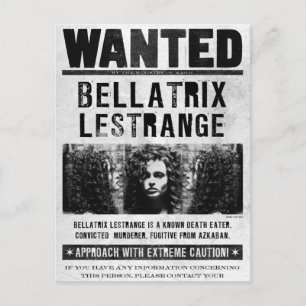 Efterlyst: Bellatrix Lestrange Vykort