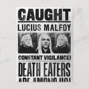 Efterlyst Lucius Malfoy Vykort
