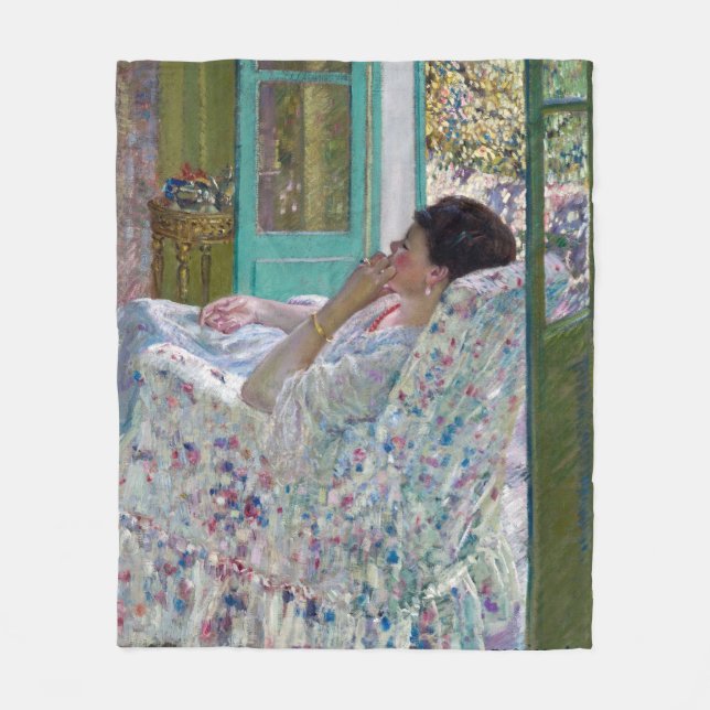 Eftermiddag - Gula rummet 1910 Fleecefilt (Framsidan)