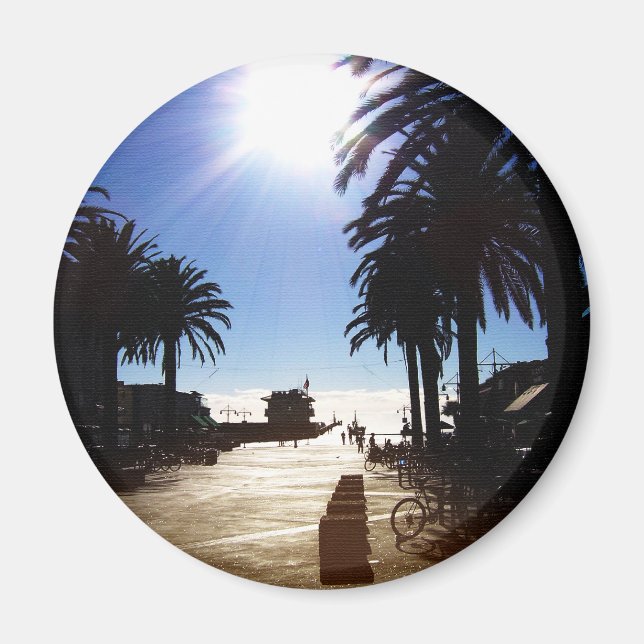 Eftermiddag i Hermosa Beach Magnet (Framsidan)