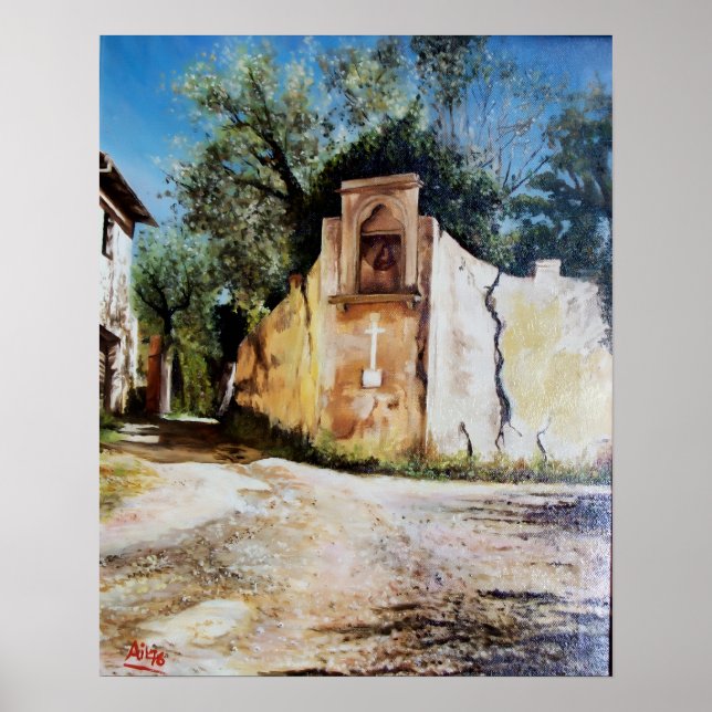 EFTERMIDDAG I RIMAGGIO / Tuscan utsikt Poster (Framsidan)