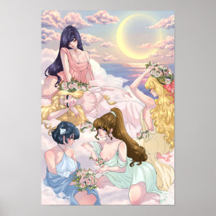 Eftermiddag: Sailor Måne Inspired - Poster projekt
