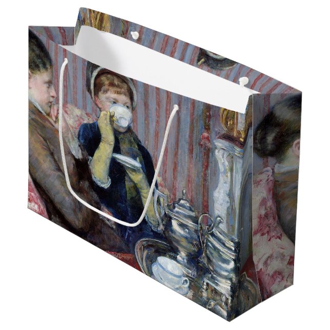 eftermiddag Tea, Mary Cassatt Large Gift Bag (Framsidan Vinklad)