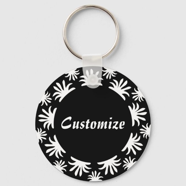 Eftermiddagen av Triffids-mallen - B&W Nyckelring (Framsida)