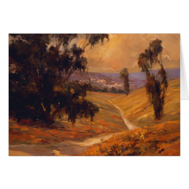 Eftermiddagen går II Hälsningskort (Framsidan Horizontal)