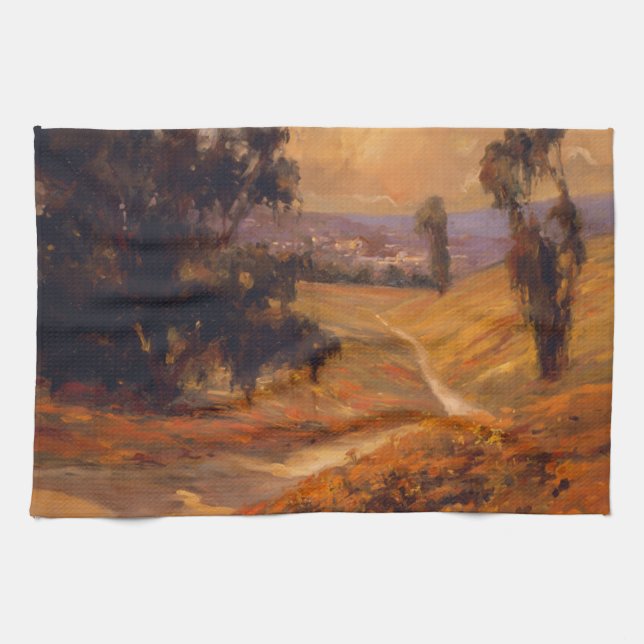 Eftermiddagen går II Kökshandduk (Horisontell)