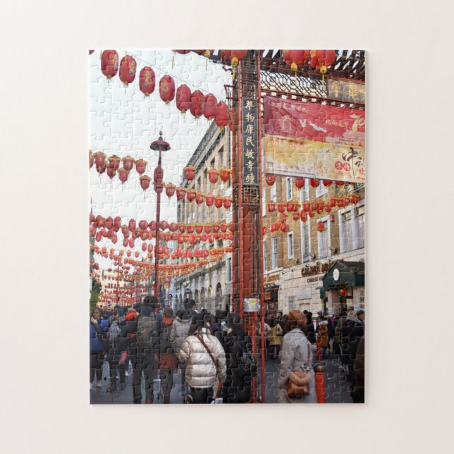 Eftermiddagen i Chinatown, London, England, Storbr Pussel (Vertikal)