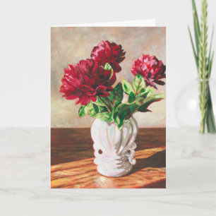 Eftermiddagen Peonies - Tack Kort
