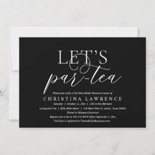 Eftermiddagen Tea Party, Bride to be, Möhippa Inbjudningar