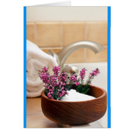 Eftermiddagsbath Hälsningskort