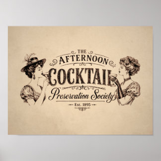 Eftermiddagscocktail Preservation Society Vi Poster