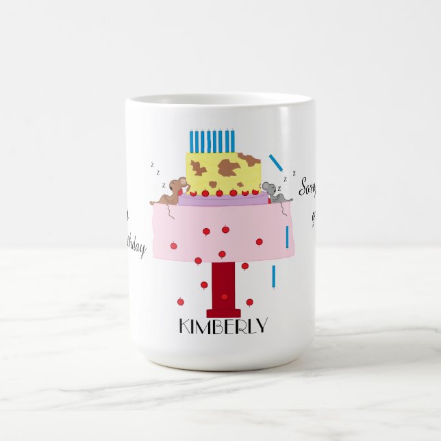 Eftermiddagsluren - Försenad födelsedag:  Kaffe ko Kaffemugg (Center)