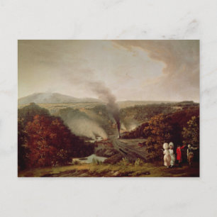 Eftermiddagsöversikt av Coalbrookdale, 1777 Vykort