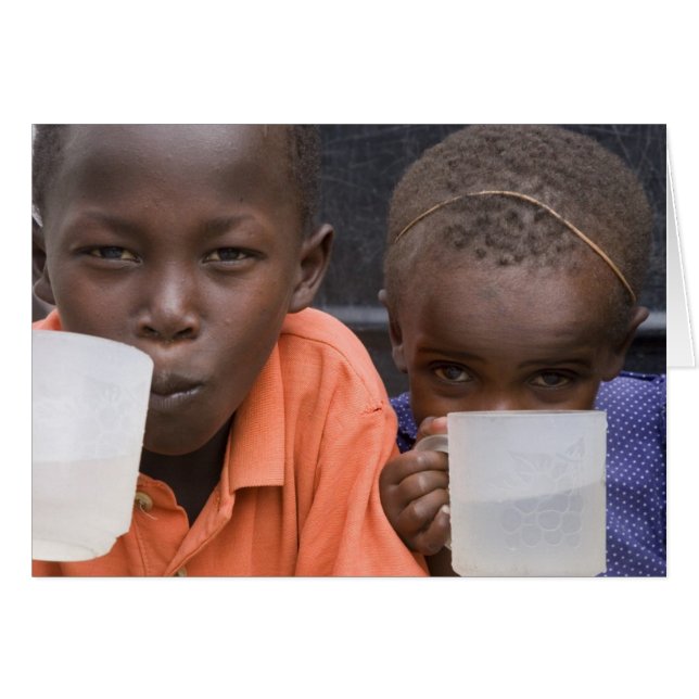 eftermiddagssnacks hälsningskort (Framsidan Horizontal)