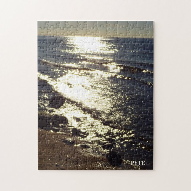 Eftermiddagstid Sol-reflektion om Vatten Pussel (Vertikal)