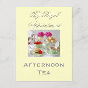 Eftermiddagstid Tea 'by Royal Möte' vykort
