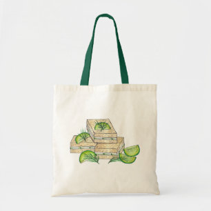 Eftermiddagstid Tea Party Shower Cucumber Sandwich Tygkasse