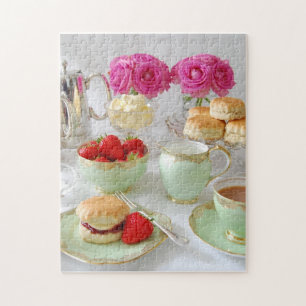 Eftermiddagstid Tea Photo Puzzle Pussel