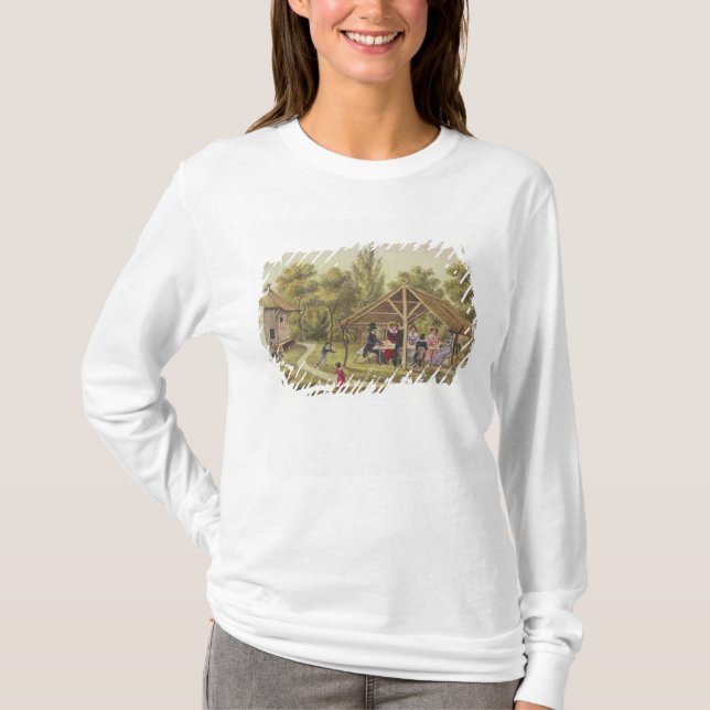 Eftermiddagtea på en krog från journalen av t-shirt (Framsida)